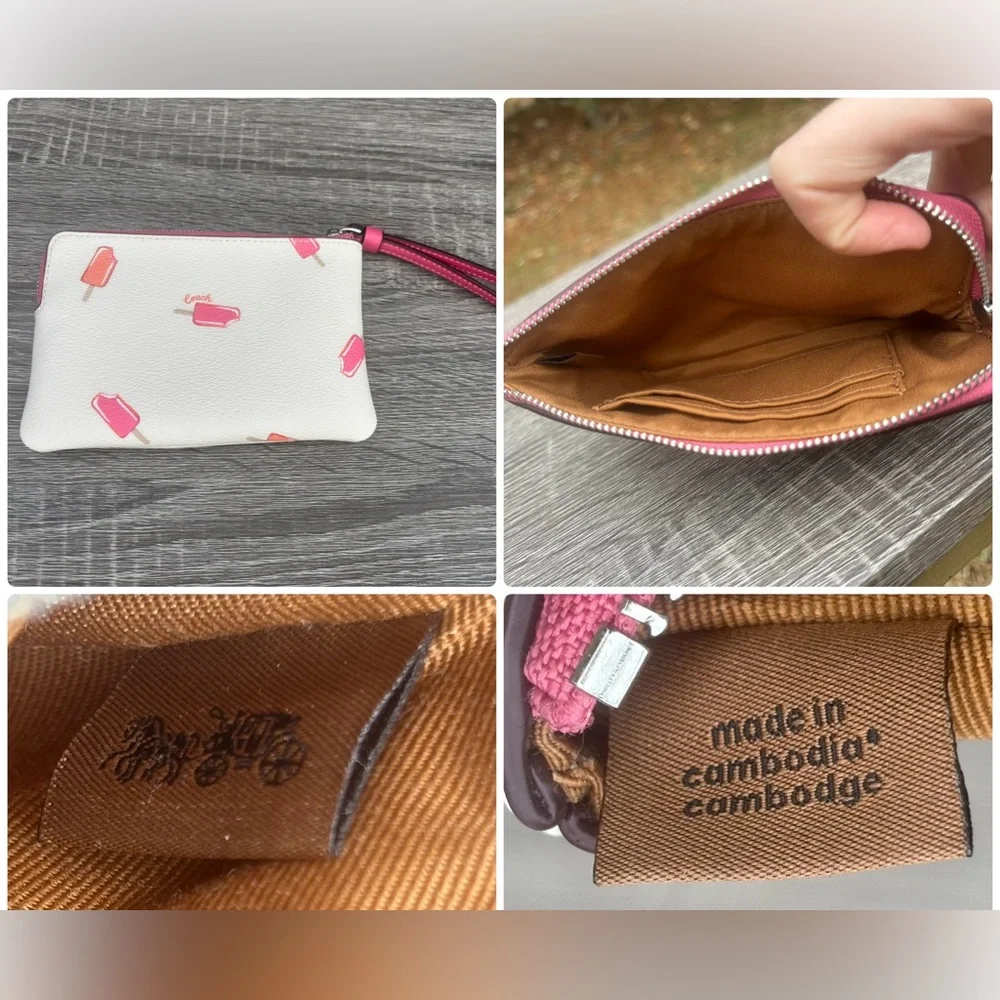 Coach White Popsicle Print Crossbody with Wristlet Limited Edition - Picture 7 of 17
